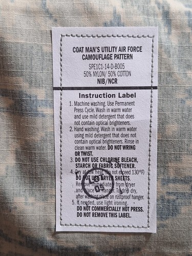 US Air Force Tarnmuster Herren Allzweckmantel Größe 44 L Neu - Bild 5 von 8