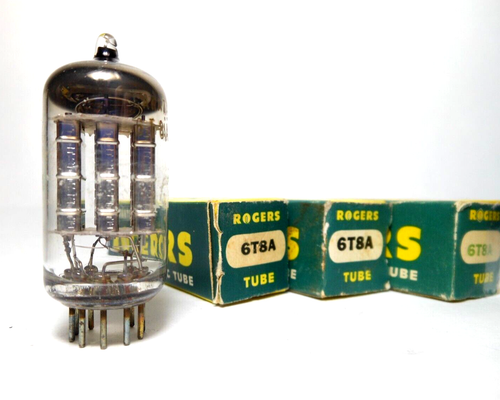 Rogers 6T8A NOS NIB Radio Vacuum Tube 6AK8 EABC80 Triple Diode-Triode Canada - 第 2/2 張圖片