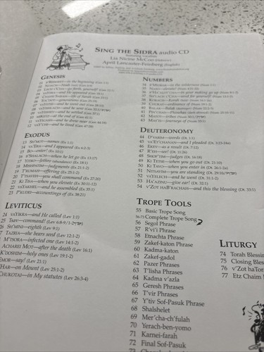 Sing the Sidra - A Torah Chanting Workbook for Hebrew Readers Level 3 - Imagen 10 de 11
