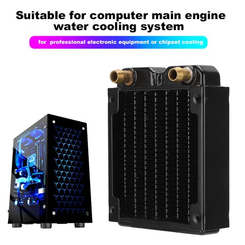 Water Cooling Radiator Copper PC Liquid Water-Cooled Cooler Heatsink - Picture 9 of 11