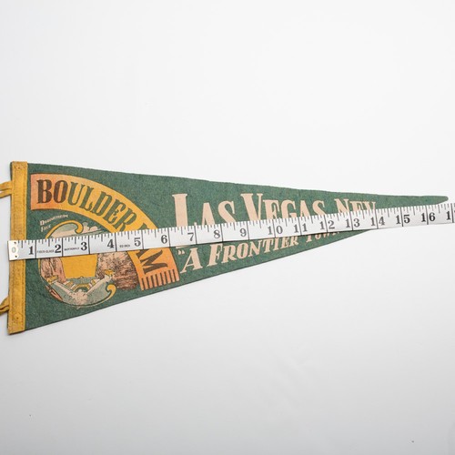 VINTAGE Las Vegas Nev. Boulder Dam A Frontier Town Wimpel - Bild 8 von 9