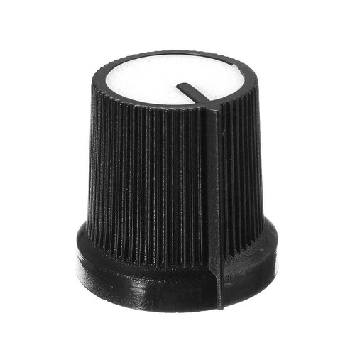 10PCS 5 Colors Face Black 6mm Hole Plastic Rotary Taper Potentiometer Knob Cap - Bild 11 von 41