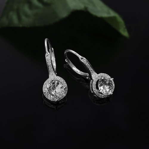 Herz-Diamant-Halskette & Ohrringe Geschenke f Frauen, Mama Frau Freundin f Jahrestag - Bild 3 von 26