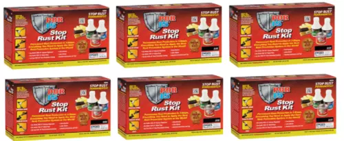 POR-15 Stop Rust Kit, Non-Porous Coating Seals/ Protects- Gloss Black (6 Pack)