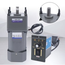 200W 110V AC Gear Motor Electric Variable with Speed Controller Single-phase 20K