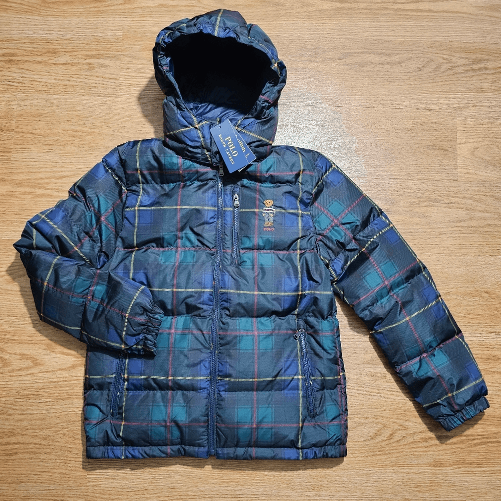 Polo bear puffer jacket hotsell