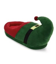 North Pole Trading Co. NWT Christmas Red/Green Kids Unisex Slip-On Slippers