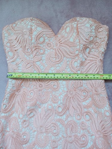 Elle Zeitoune Size8 $250 BNWT "Morgan" Apricot Dress W/ Detachable Straps - Picture 3 of 9