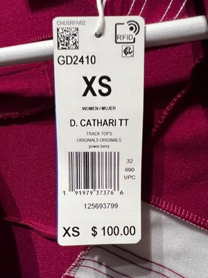 ADIDAS X DANIELLE CATHARI WOMENS TRACK JACKET POWER BERRY GD2410