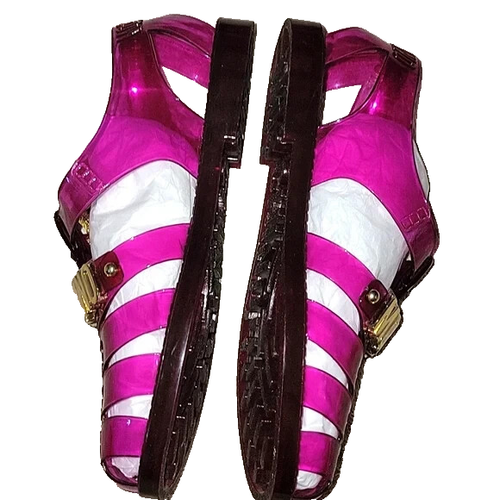 Moschino Purple Jelly 15PVC Sandal Size EU37/US7 - Picture 3 of 10