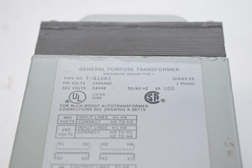 NEU ACME ELECTRIC T-81062 Allzwecktrafo 240x480 100VA 24x48 - Bild 3 von 4