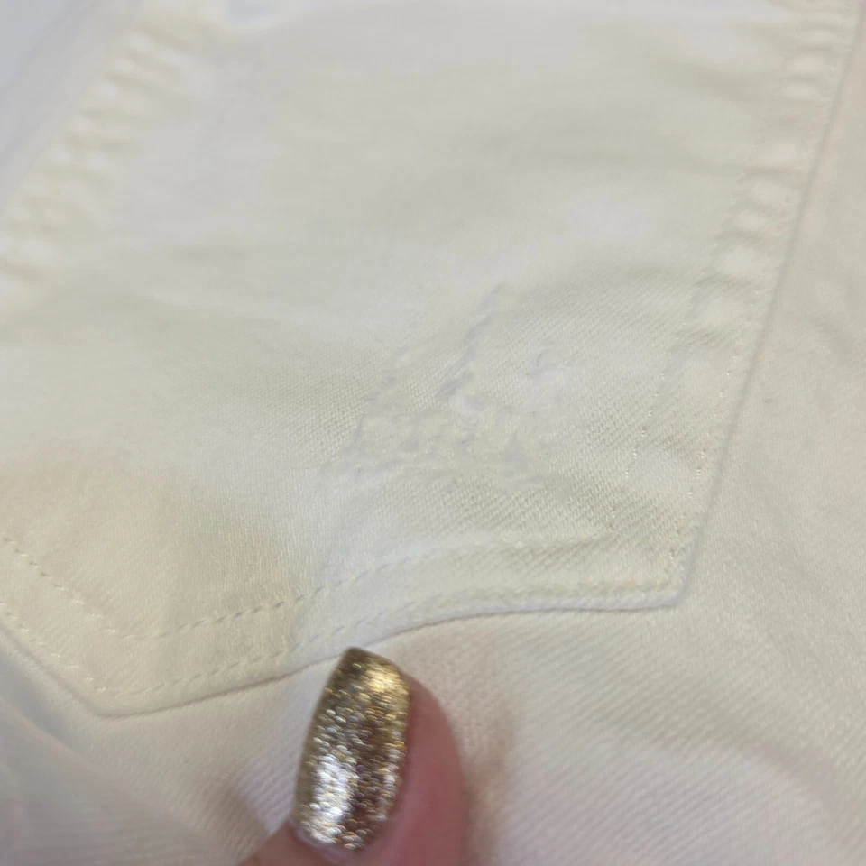 Pantalones Cortos Y2KExpress Mujer 2 Blancos Tiro Alto Cordones Desgastados Corte Foto 4 de 4