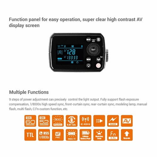 US Godox AD200Pro TTL Camera Flash XPro-C/F/N/S/O Transmiter Magic Honeycomb Kit - Picture 9 of 12