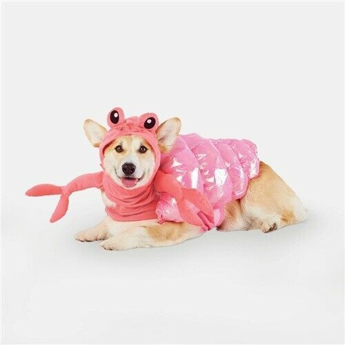 Costume cane Hyde and Eek boutique animale domestico rosa metallizzato eremita granchio abito medio - Foto 1 di 2