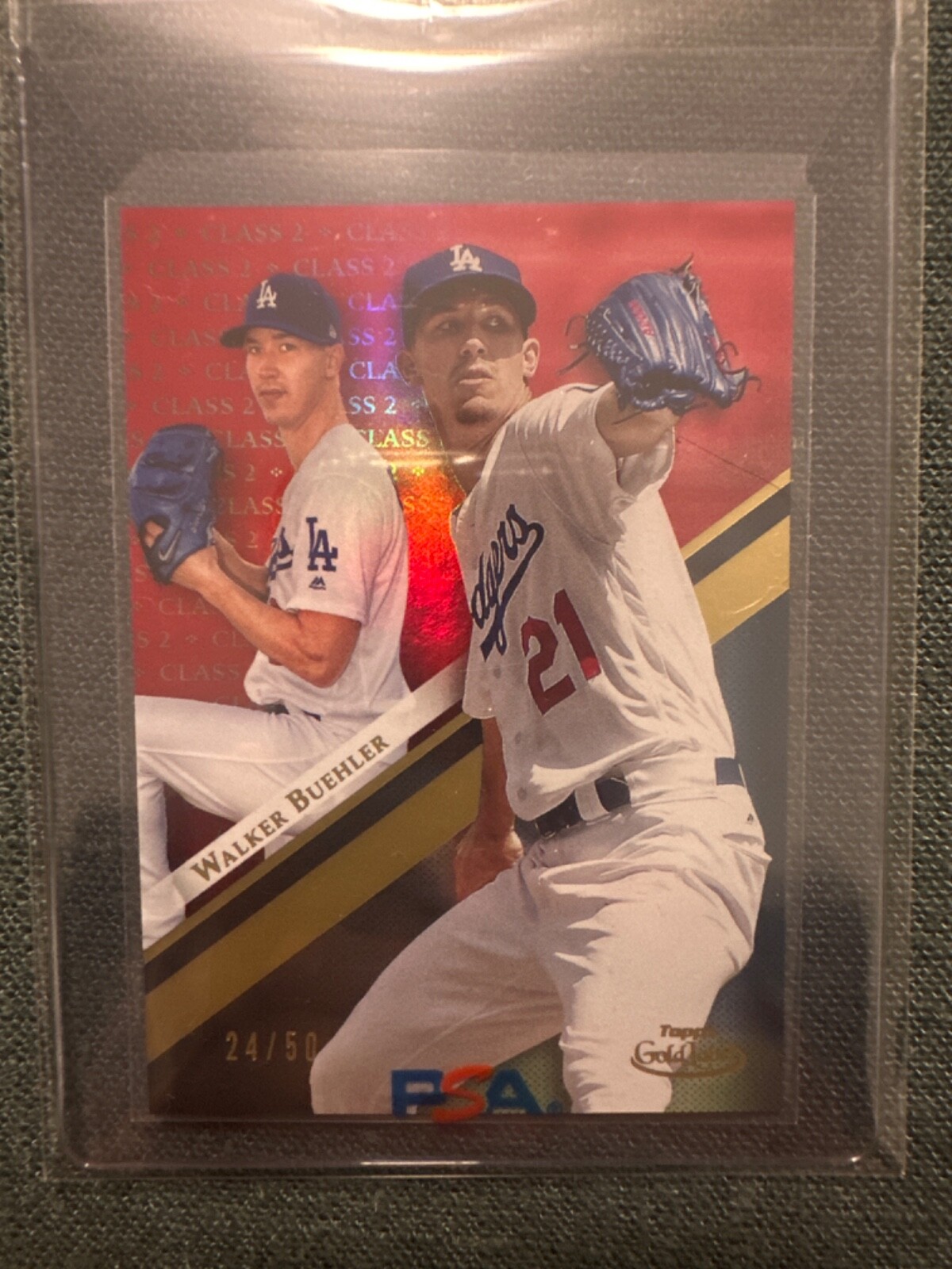 2019 Topps Gold Label Walker Buehler Class 2 Red /50