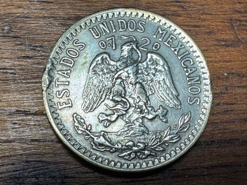 T2: Mexico 1939 Silver 20 Centavos. Cud Coin. Free Shipping in U.S. - Picture 2 of 4