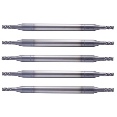 BestParts High Performance 5pcs Solid Carbide End Mills - Double End - AlTiN ...