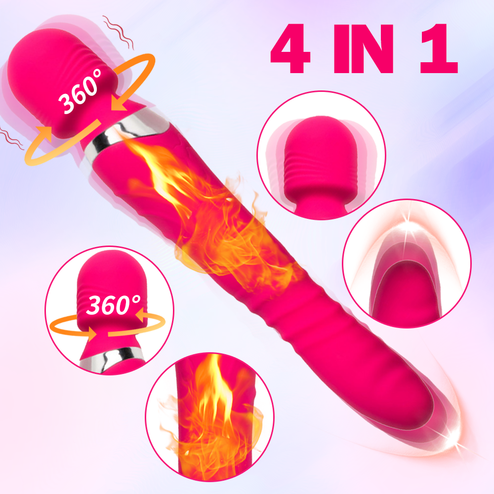 Huge Realistic Thrusting Vibrating Heating Dildo Big Thick Long Dildoe for  Women