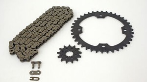 87-1988 fits Yamaha YFM350 350 Warrior Non O-Ring Chain & Black Sprocket 12/40 100L 87-1988 fits Yamaha YFM350 350 Warrior Non O-Ring Chain & Black Sprocket 12/40 100L