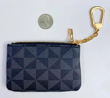 Black Fashion Luxury Mini Change Purse Wallet Pouch 