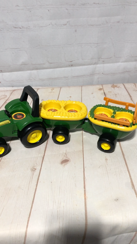 John Deere Farm Tractor Hay Ride With Animal Sounds Tomy 34908V No Animals - Video 1 of 1