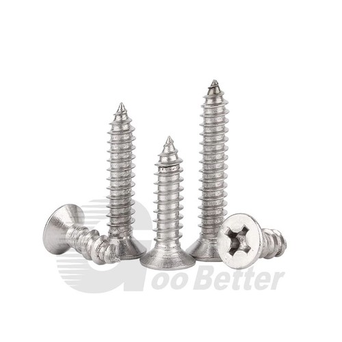 Tornillos autorroscantes pequeños M1-M2.6 Phillips tornillo de cabeza plana A2 acero inoxidable - Imagen 5 de 7
