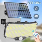 234LED Solar Lights Outdoor w/3 Mode Motion Sensor Solar Flood Lights Waterproof