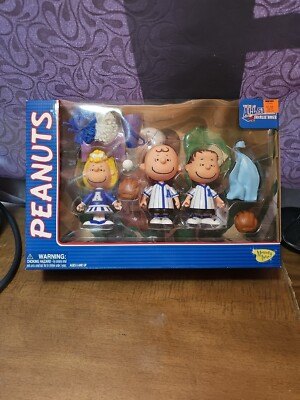 PEANUTS BASEBALL ALL STAR - DELUXE BLUE PLAYSET - CHARLIE BROWN - LINUS & SALLY