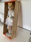 Porcelain Blonde Ballerina Doll 16" With Stand Vintage 1980's White Outfit — photo 9