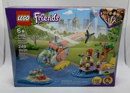 LEGO 41692 Friends Vet Clinic Rescue Helicopter 249 pcs Sealed Brand New 2021! - Picture 1 of 2