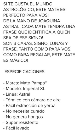 MATE XL SIGNOS DEL ZODIACO ESCORPIO COLOR AZÚL CON CAJA - Bild 7 von 7