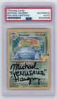 PSA Signed Michael Haigney Pokémon Venusaur 15/102 Celebrations Classic