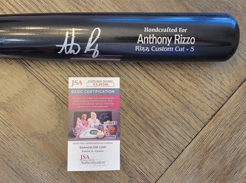 ANTHONY RIZZO signierter Schläger Chicago Cubs Rizzo Custom Cut-S MARUCCI Bat - JSA