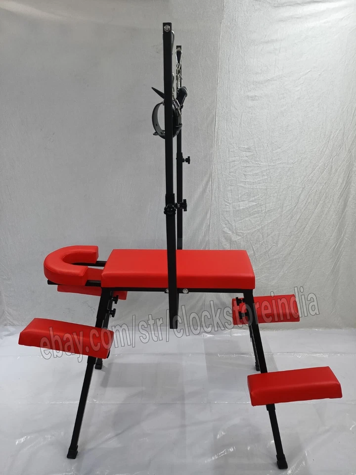 Banco de nalgadas Banco portátil Banco de azotes BDSM Color rojo con reposacabezas Foto 4 de 4
