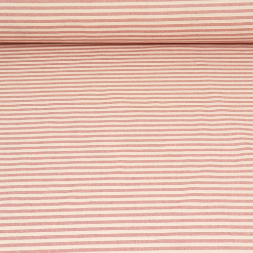 Tela Oxford Rayas Rojo Doble Ancho 280cm Lavable Cortinas Persianas Tapicería - Imagen 2 de 6