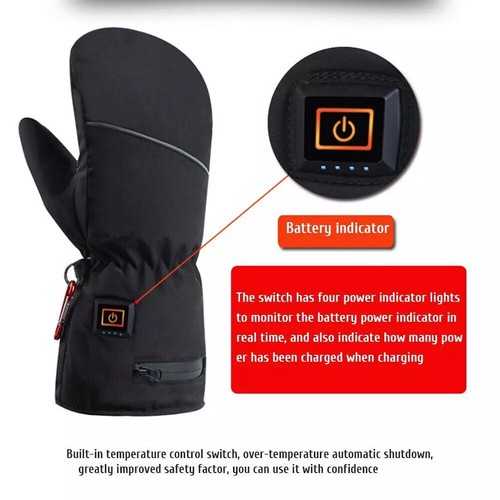 Batería USB Invierno Cálido Calenta Guantes Moto Eléctricos Calefactores Dama - Imagen 14 de 18