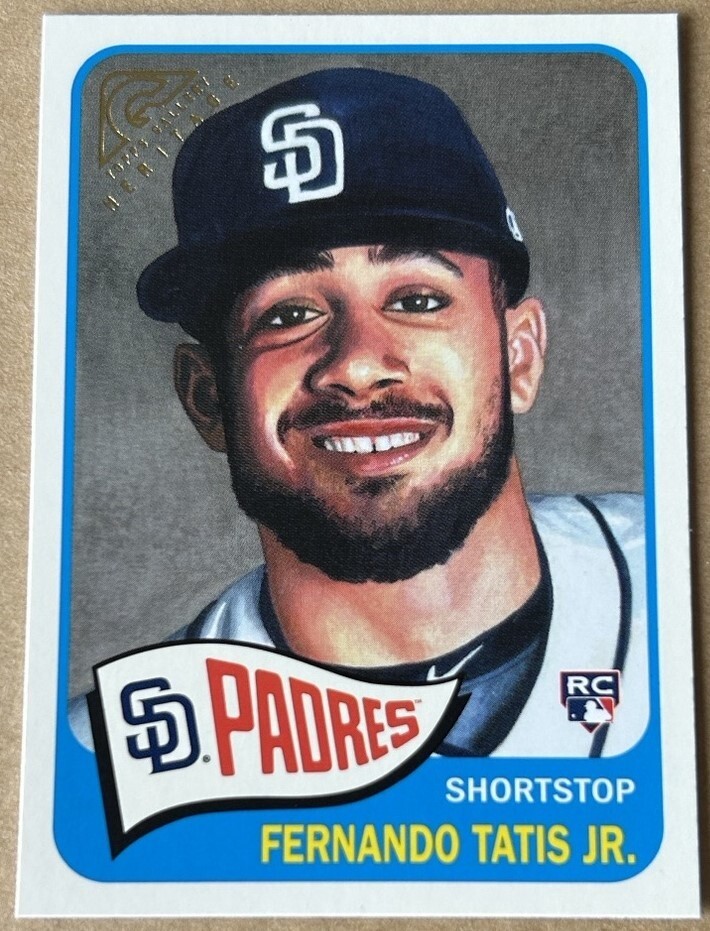 FERNANDO TATIS JR. 2019 TOPPS GALLERY HERITAGE Rookie Card#HT-38 NM-MT Condition