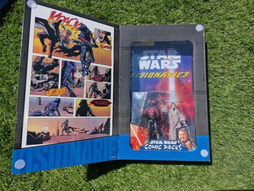 STAR WARS VISIONARIES COMIC-PACKS DARTH MAUL + OWEN LARS DUNKLES PFERD SDCC NEU IN VERPACKUNG