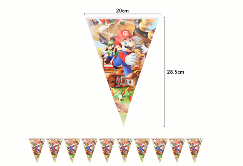 Super Mario Backdrop Banner Balloon Tableware Cake Topper Birthday Party Decor - Picture 5 of 46