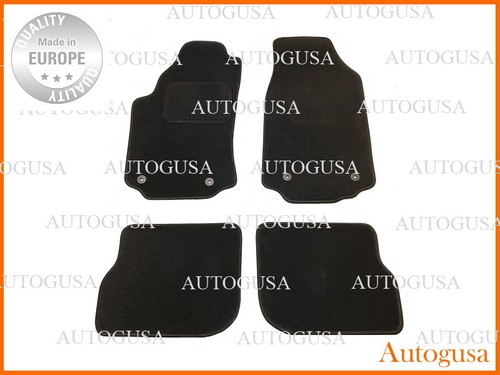 NEW LHD CAR FLOOR MATS FOR AUDI A6 C4 1994-1997 VELOUR CARPET LINERS RUGS BLACK - Picture 1 of 7