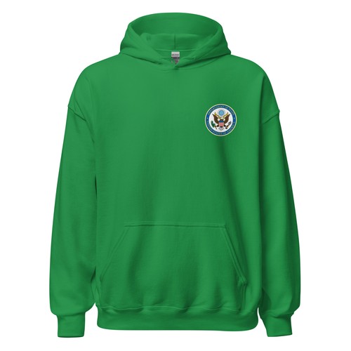 US Department of State DOS Seal Hoodie Diplomatic Heavy Blend Hooded Sweatshirt - Picture 12 of 13