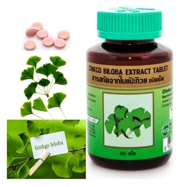 2 X 30 Capsules Ginkgo Biloba Extract Tablet Dietary Supplement for