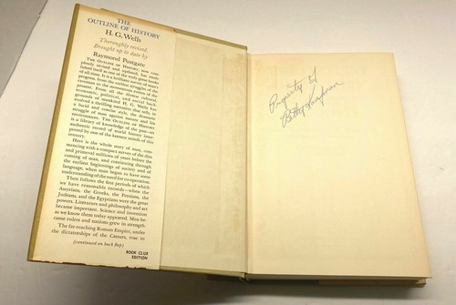 The Outline of History Volume 2 1961 Hardcover Book HG Wells Book Club Edition - Picture 2 of 12