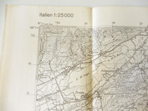 Deutsche Heereskarte Vittorio Veneto - Italien, Maße 45 x 50 cm - Picture 3 of 9