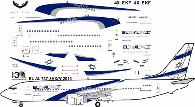 Боинг 737 900 схема салона эль аль