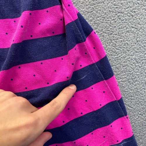 Lilly Pulitzer Beckett Stripe Balloon Sleeve Cinch Waist Dress Pink Blue Large - Picture 8 of 18