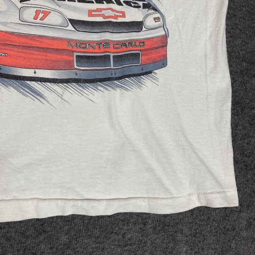 Vintage 90s NASCAR T-Shirt Medium White Darrell Waltrip Single Stitch Racing Car - Picture 11 of 23