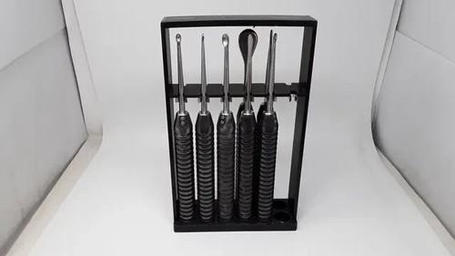 Codman Karlin XL Magnum Cup Curettes Cobb Elevator Set of 12 - Picture 6 of 6
