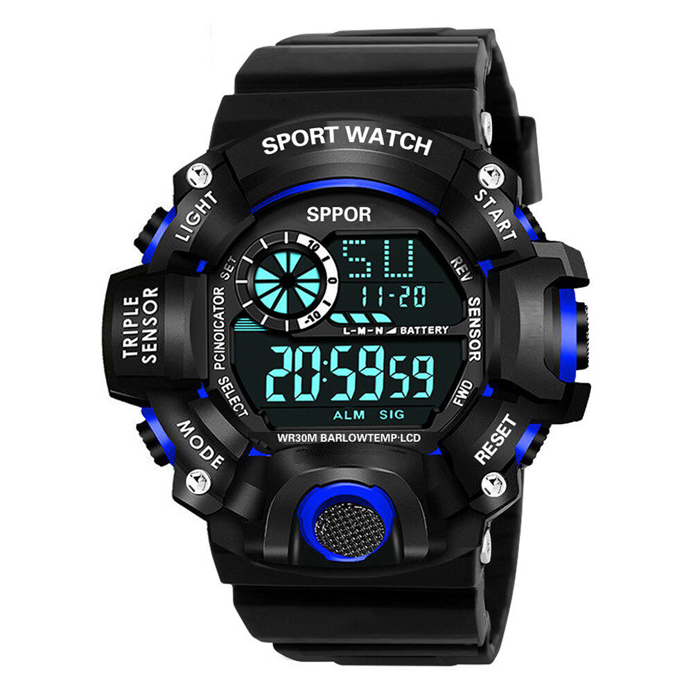 Men s Army Sport Digital Wrist Watch Quartz Wrist Date Military Non Waterproof eBay