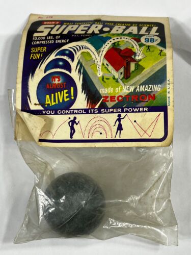 Vintage 1965 Wham-O Super Ball Original Package No 278 Unopened b